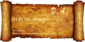 Diósi Aranka névjegykártya